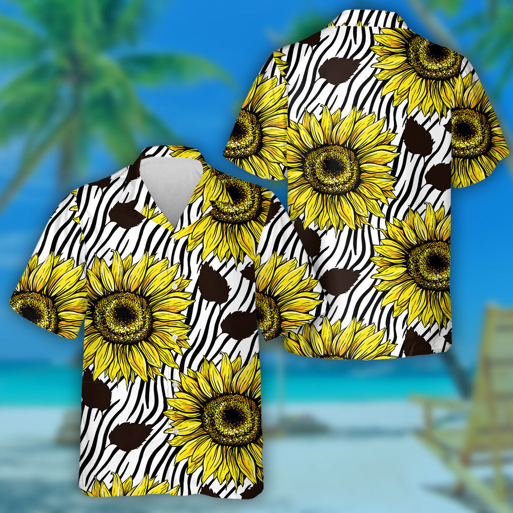 Ealaín Mhóra Lusanna Gréine ar Línte Riabhacha Striped Dubh Léine Haváís , Bronntanas Léine haváíais , Bronntanas Nollag