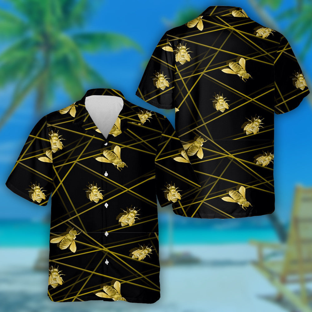 Beacha Óir ag eitilt Samhraidh Nádúrtha Le Línte Geoiméadracha Léine Haváís, Bronntanas Léine Haváíais, Bronntanas Nollag