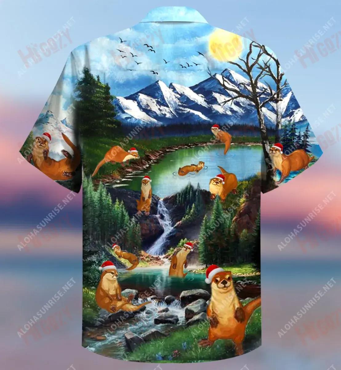 Nollaig Shona Ó Taobh an Dobharchú Léine Gearr haváís Samhraidh T Léinte haváíais Léine Oirbheartaíochta haváíais Patrún Léine Haváís, Bronntanais Léine haváí, Bronntanas Nollag