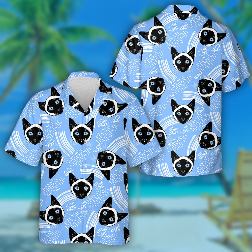 Aghaidh Cat Siamese agus Eilimintí Maisiúla ar Léine Bán Haváís, Bronntanas Léine Haváís, Bronntanas Nollag