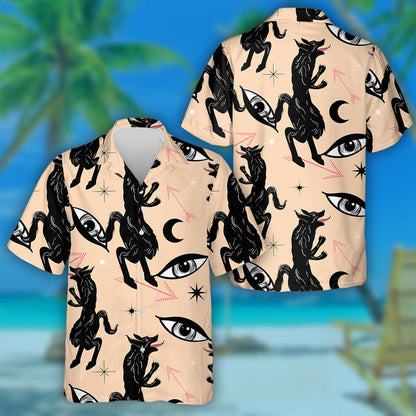 Stíl Ealaíne Tatú Bohemian Súile Agus Saigheada Mac Tíre Léine Haváís, Bronntanas Léine Haváís, Bronntanas Nollag