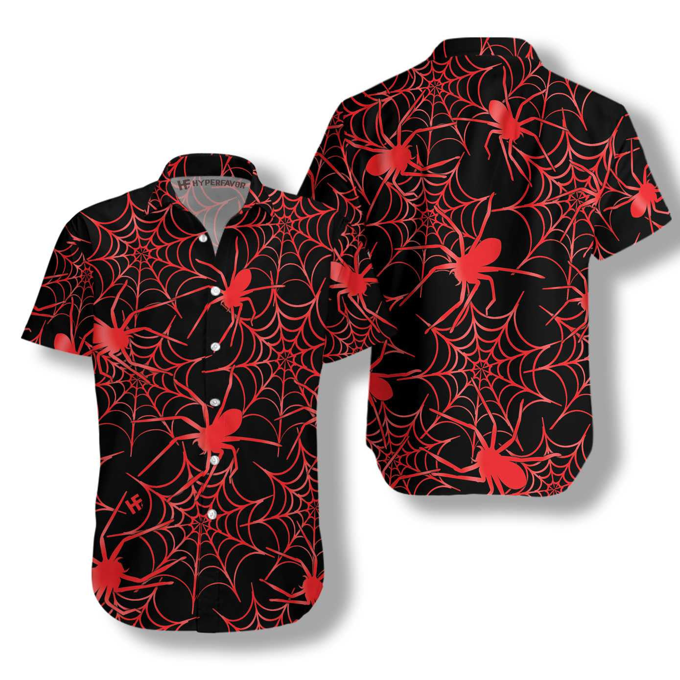 Nice Creepy Spider Halloween Hawaiian Shirt, Hawaiian Shirt Gift, Christmas Gift
