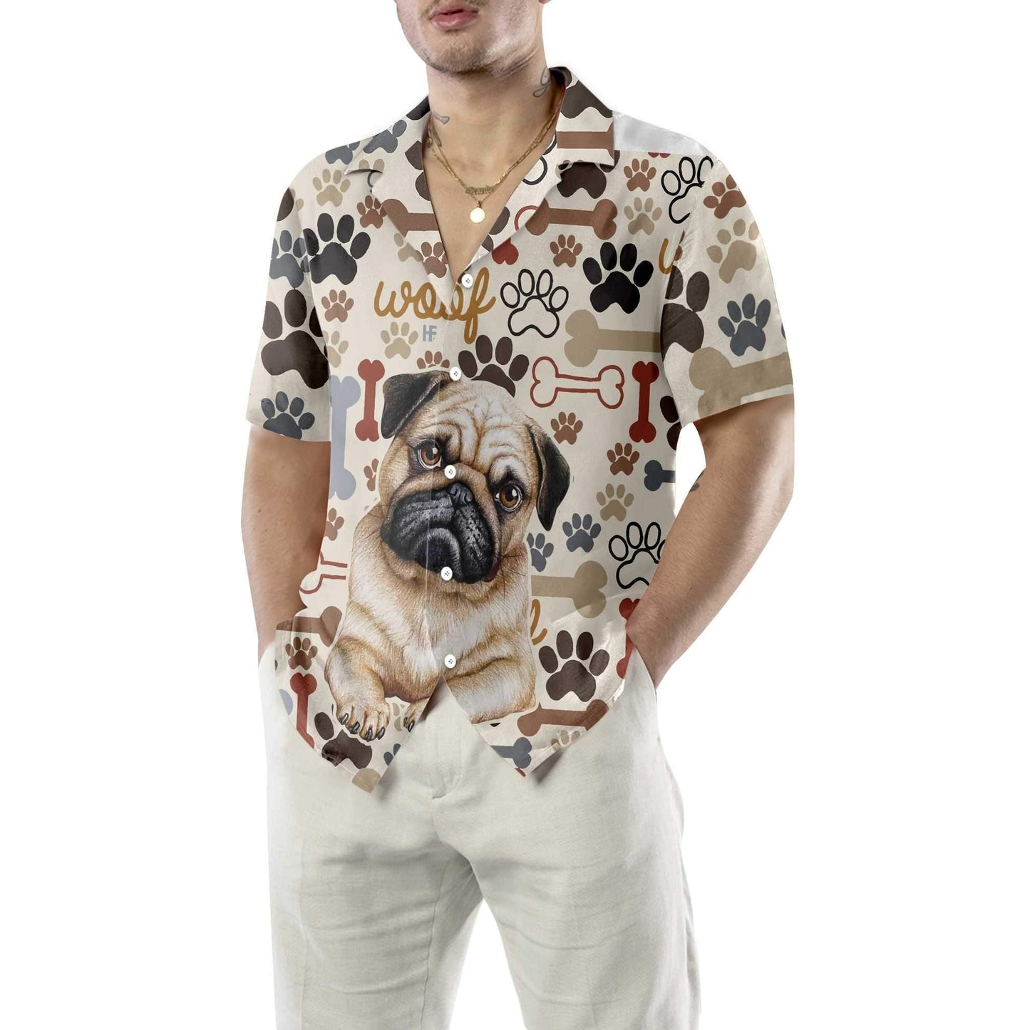 All I Love Is Pug Design Hawaiian Shirt, Hawaiian For Gift