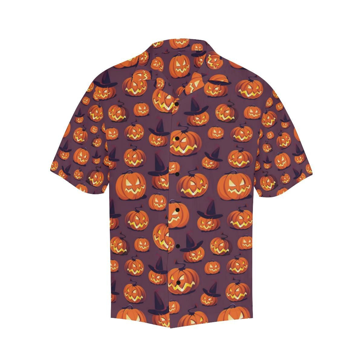 Nice Halloween Pumpkin Pattern Illustration Hawaiian Shirt ,Hawaiian Shirt Gift, Christmas Gift