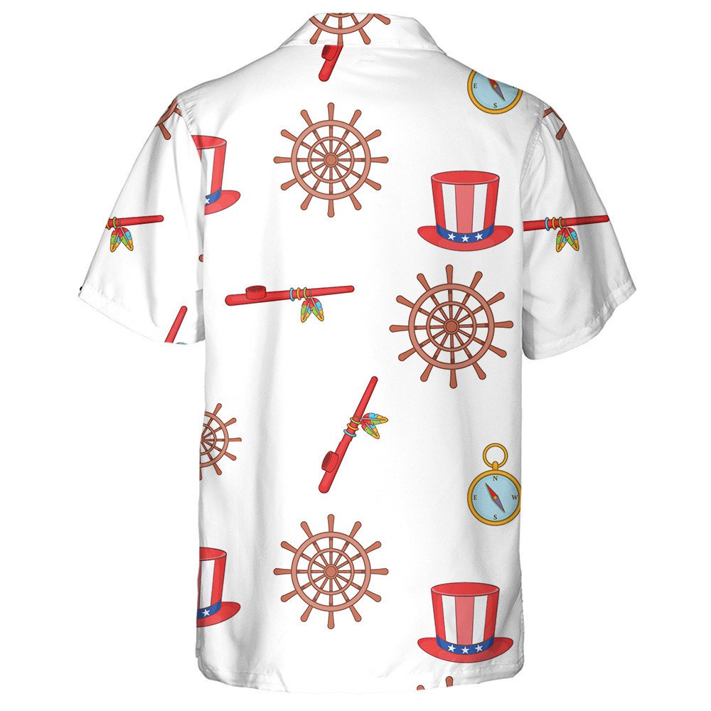 Léaráid Chartúin de Lá Columbus le Léine Haváíach, Compás Agus Hat, Bronntanas Léine Haváíais, Bronntanas Nollag