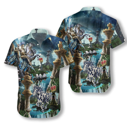 Giant Chessman Beautiful Landscape Nice Design Hawaiian Shirt,Hawaiian Shirt Gift, Christmas Gift