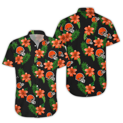 Cleveland Browns Hawaiian Shirt â€“ Dnstyles_Hawaiian Shirt Gift, Christmas Gift