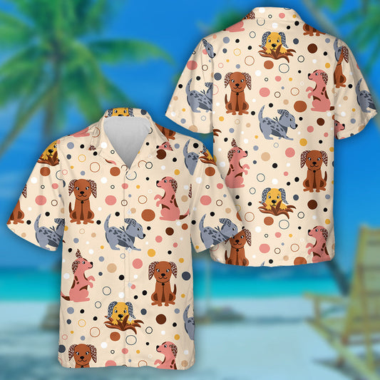 Cúlra Aonair Madra Cartúin ar Bhoilgeoga Léine Haváís, Haváise le haghaidh Bronntanais