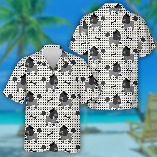 Madra Puppy Poodle Dubh Le Léine Haváis Chnámh, haváís le haghaidh bronntanais