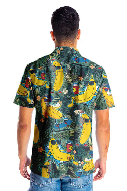 Dearadh Greannmhar Chill Trópaiceach Banana Léine Haváís, Bronntanas Léine Haváise, Bronntanas Nollag