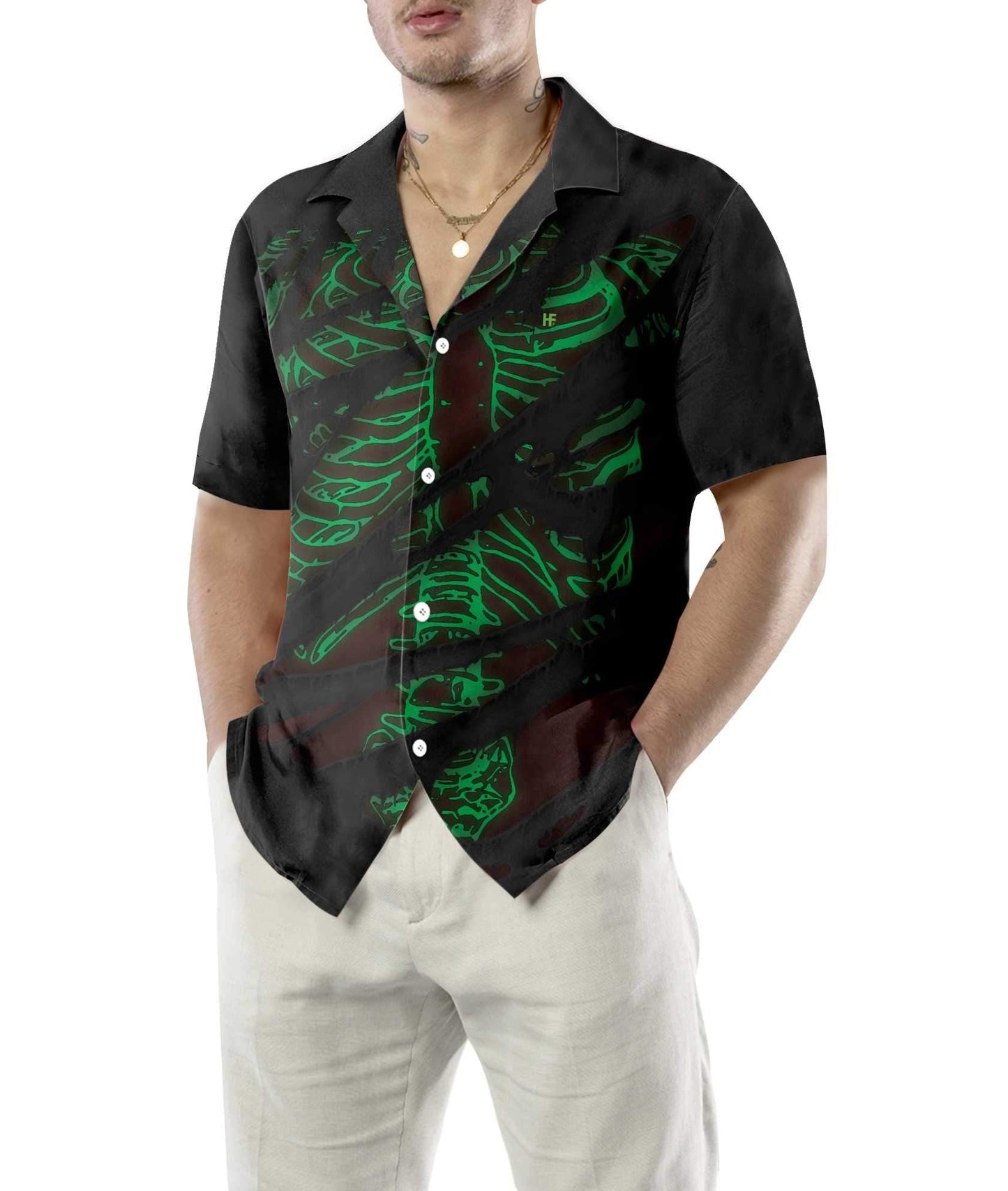 Ideal Horror Skeleton Halloween Hawaiian Shirt, Hawaiian For Gift