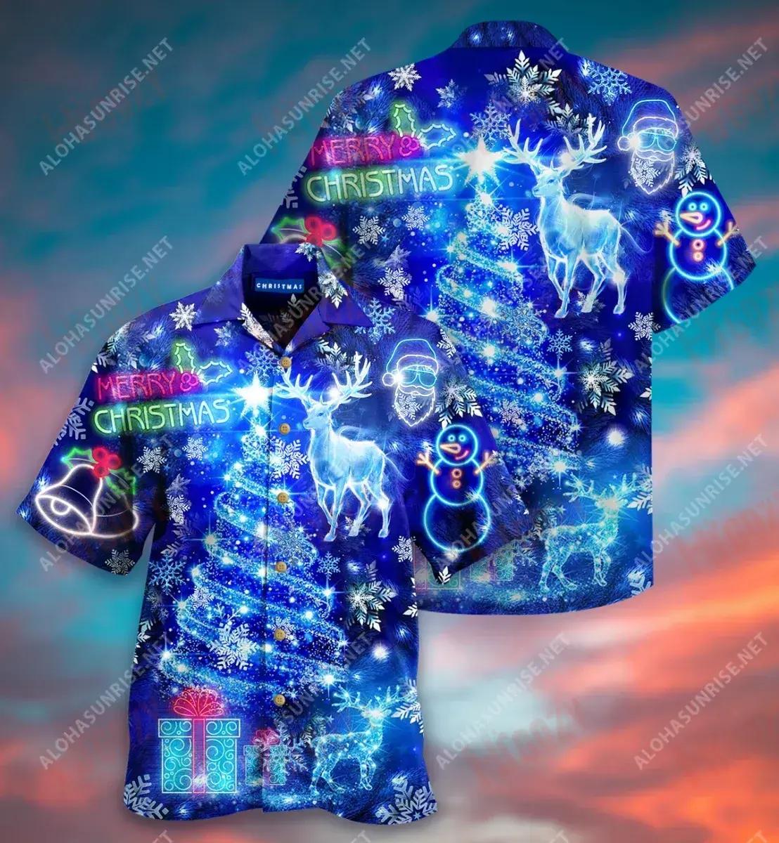 Léirímid Nollag Unisex Léine Gearr Haváís Laethanta Saoire Léinte T Haváíacha Léinte haváíais Oirbheartaíochta D'Fhir, Bronntanas Léine Haváíais, Bronntanas Nollag