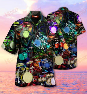 Amazing Drum Unisex Hawaiian Shirt Vacation Short Sleeve Tactical Hawaiian Shirt Funny Hawaiian Shirts, Hawaiian Shirt Gift, Christmas Gift