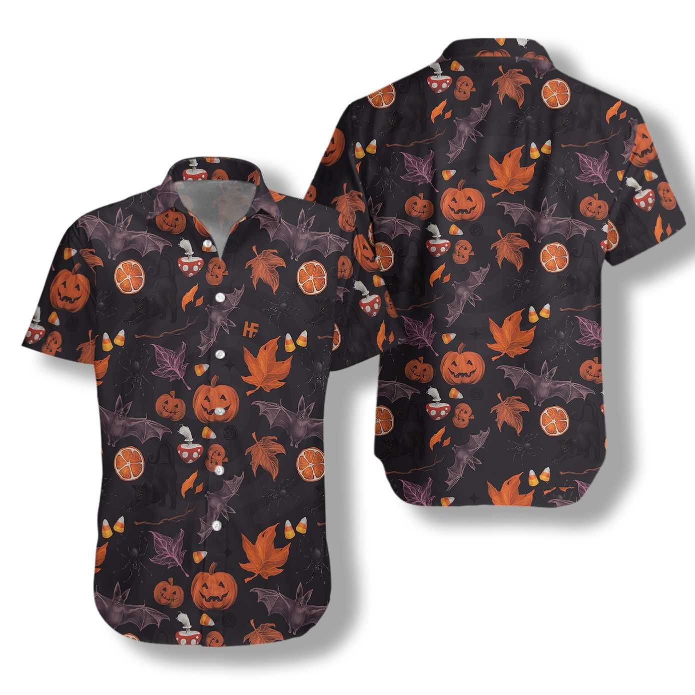 Halloween Spooky Art Hawaiian Shirt, Hawaiian For Gift