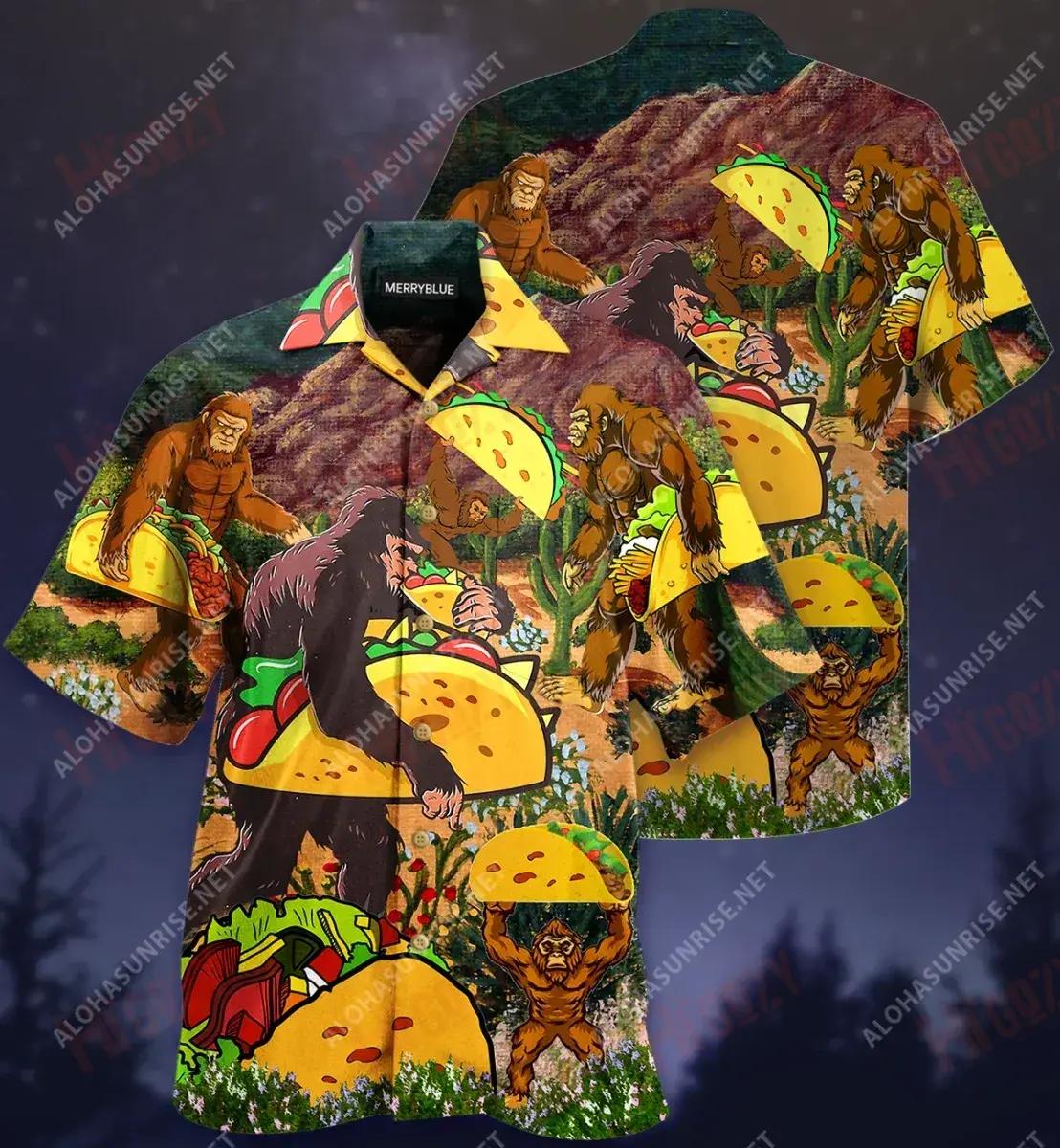 Tá sé Delicious, Gan Roinnte Le Duine ar bith Taco Léine Haváís Caitheamh aimsire Gearr Muinchille Saincheaptha Léinte Haváís Patrún Léine Haváís, Bronntanas Léine Haváís, Bronntanas Nollag