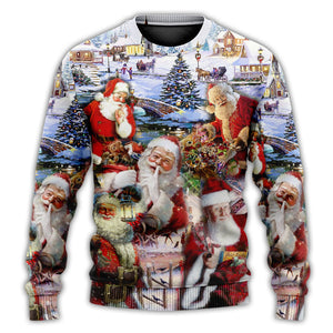 Christmas Santa I'm Just Here For The Ho's Ugly Christmas Sweater, Christmas Gift, Gift Christmas 2024