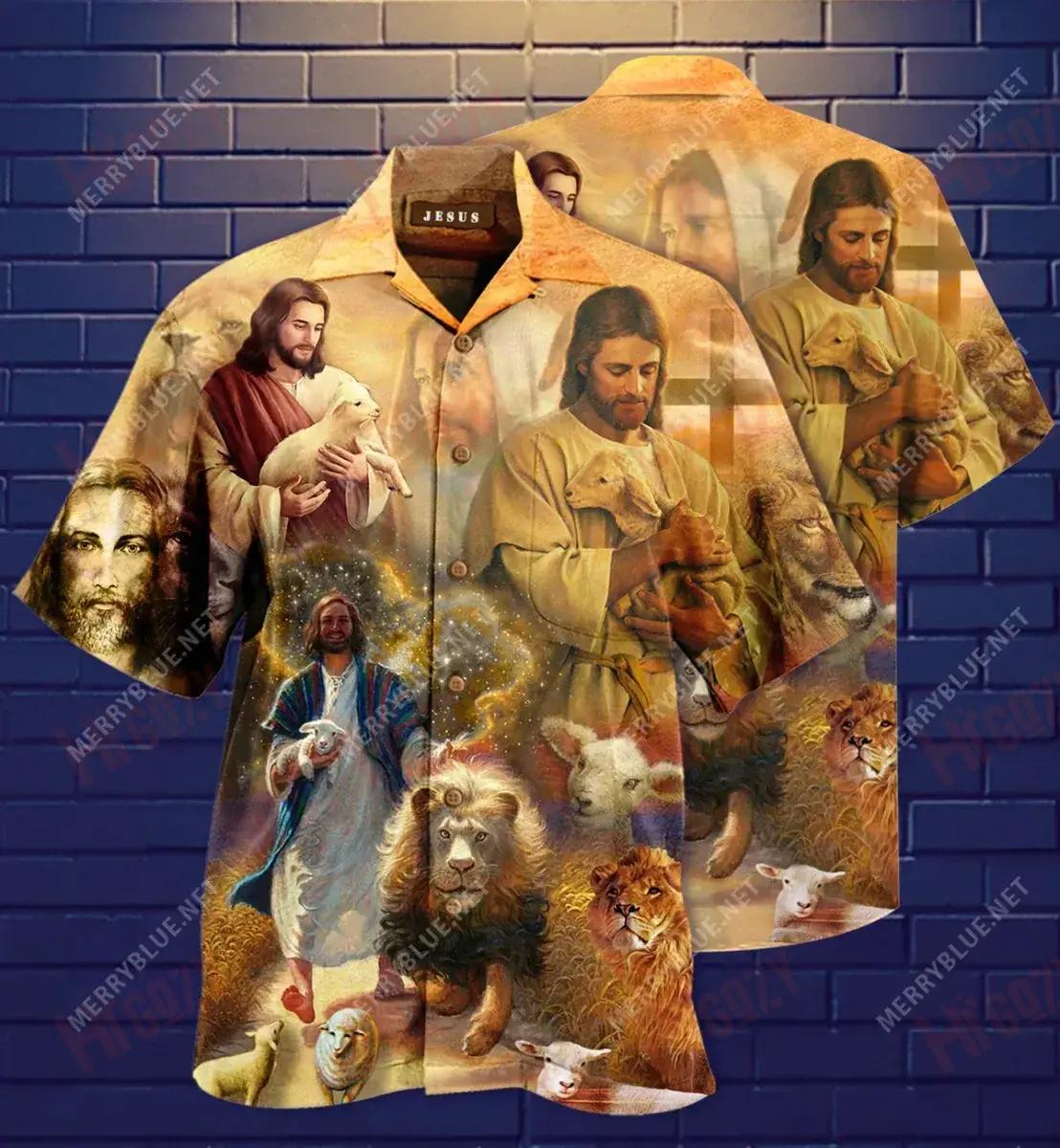 Spiorad Chríost Léine Haváise Muinchille Samhraidh Gearr Muinchille Samhraidh Léinte Crazy Léinte haváíais d'Fhir, Bronntanas Léine Haváís, Bronntanas Nollag