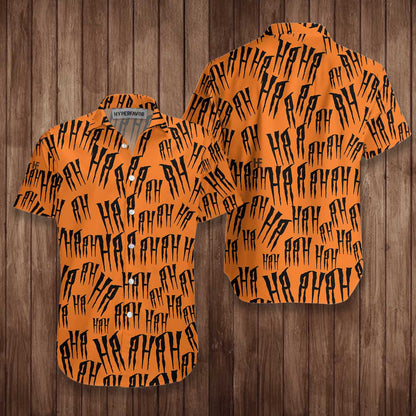Scary Laugh For Halloween Hawaiian Shirt,Hawaiian Shirt Gift, Christmas Gift
