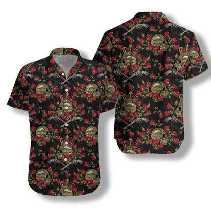 Vibrant King Of Pirates In Crown Hawaiian Shirt, Hwaiian For Gift