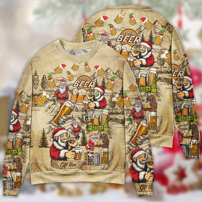 Christmas Merry Xmas Love Beer Ugly Christmas Sweater, Christmas Gift, Gift Christmas 2024