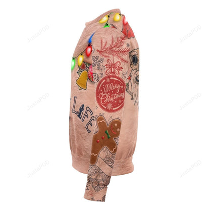 Tattoos Cliabh Lom Fir Fhéile Do Gheansaí Nollag Gránna Unisex, Geansaí Gránna Nollag, Bronntanas Nollag,Bronntanas Nollag 2022