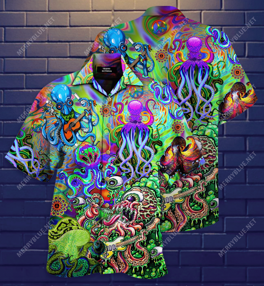 Find Octopus Trippy Hawaiian Shirt_ Hawaiian Shirt Gift, Christmas Gift