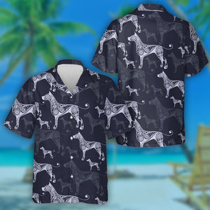 Abstract Background With Texture Earth Dog Hawaiian Shirt, Hawaiian Shirt Gift, Christmas Gift