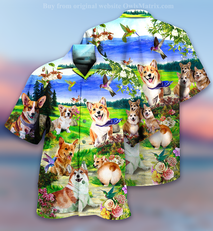 Dogs Love Sky - Hawaiian Shirt_Hawaiian Shirt Gift, Christmas Gift