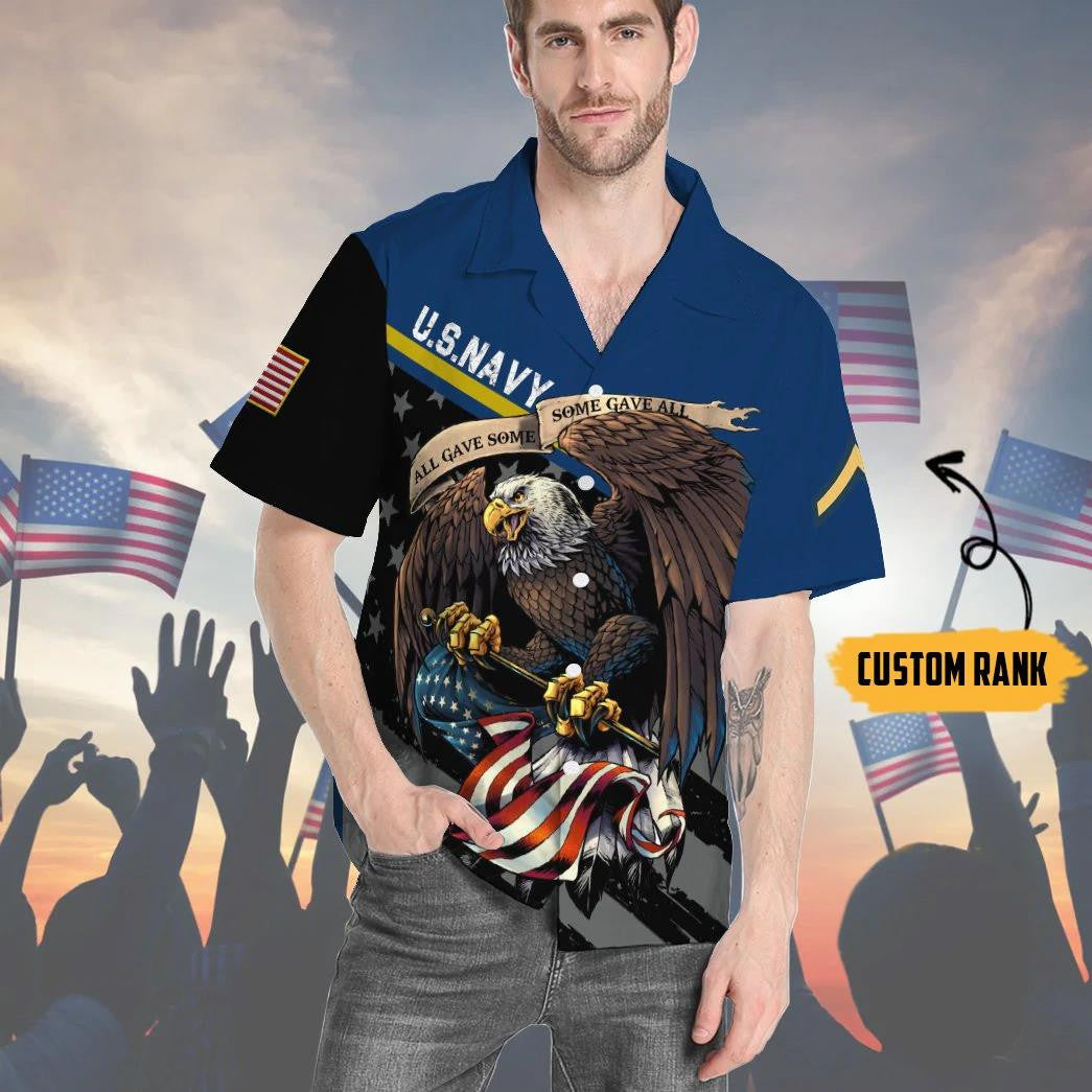 Eitilt Iolair Chabhlach na SA Céim Chustaim Ag Sealbhú Bratach Mheiriceá Léine Haváís, Bronntanas Léine Haváíais, Bronntanas Nollag