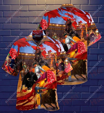 Seo Mar Le Troid i gCoinne Tarbh Léine Haváise Unisex Laethanta Saoire Muinchille Gearr Léinte Haváís Seanréalta Léine Greannmhar Haváí, Bronntanas Léine Haváís, Bronntanas Nollag