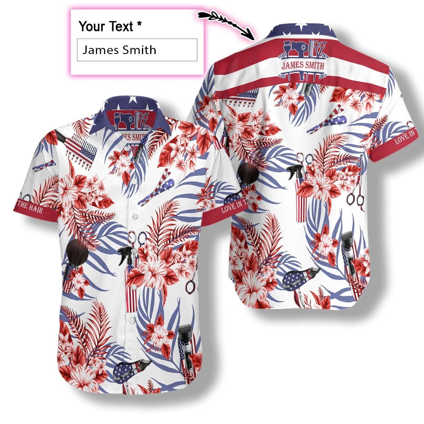 Stíleanna gruaige Bláthanna Trópaiceacha Ainm Saincheaptha Léine Haváís, Bronntanas Léine Haváíais, Bronntanas Nollag