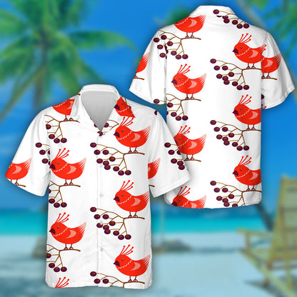 Brainse Éan Cairdinéal Beag Dearg Caora Léine Haváís, Bronntanas Léine Haváíais, Bronntanas Nollag