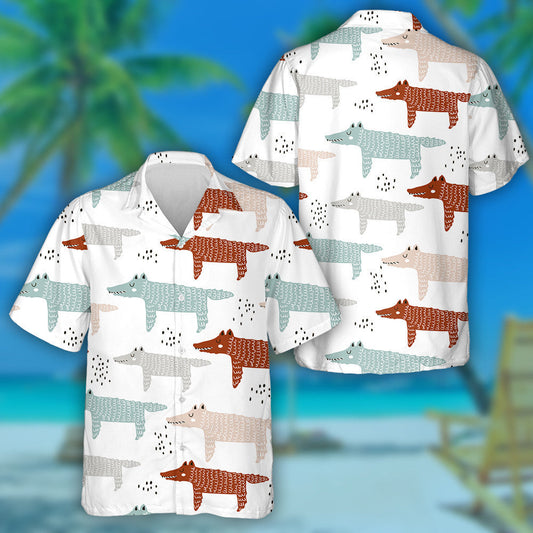 Trendy Mac Tíre Lámh-tharraingthe Ar Léine Bán Haváís, Haváis Don Bronntanas