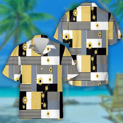 Dronuilleoga Órga Teibí agus Bláth ar Chúlra Dubh Léine Haváí, Bronntanas Léine haváí, Bronntanas Nollag