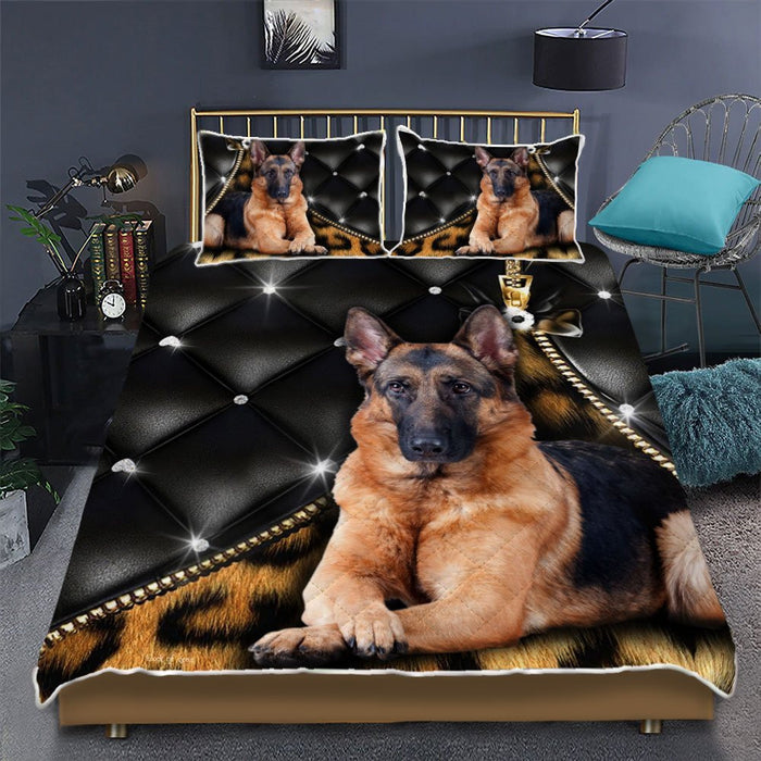 Dog German Shepherd Magic Quilt Bedding Set  Bedroom Set Bedlinen 3D Bedroom 3D,Bedding Christmas Gift,Bedding Set Christmas