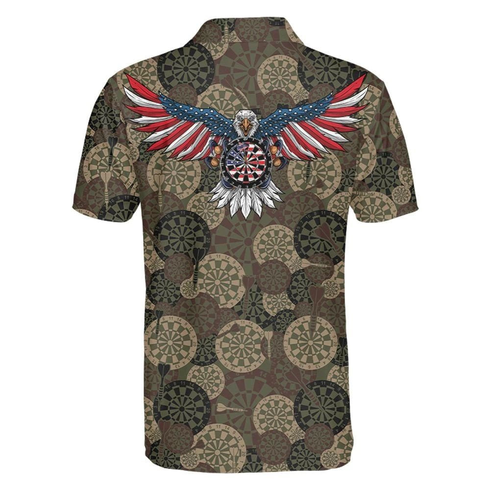 Dart Camouflage American Eagle Flag Hawaiian Shirt Unique Design, Hawaiian Shirt Gift, Christmas Gift