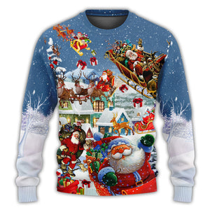 Christmas Say Hi From Santa's Sleigh Ugly Christmas Sweater, Christmas Gift, Gift Christmas 2024