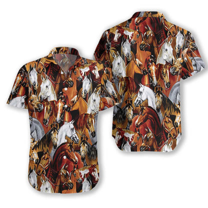 Beautiful Horse Collection Impressive Design Hawaiian Shirt, Hawaiian For Gift