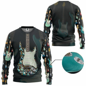 3D Electric Guitar Custom Tshirt Hoodie Apparel