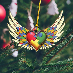 Autism Awareness The Wings Ornament, Christmas Ornament Gift, Christmas Gift, Christmas Decoration