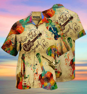 My Guitar Can Sing Colorful Guitar Christmas Hawaiian Shirt, Hawaiian Shirt Gift, Christmas Gift