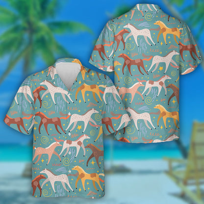 Capaill Reatha Teibí Léine Haváíach Tarraingthe le Láimhe Maol, Bronntanas Léine Haváíais, Bronntanas Nollag