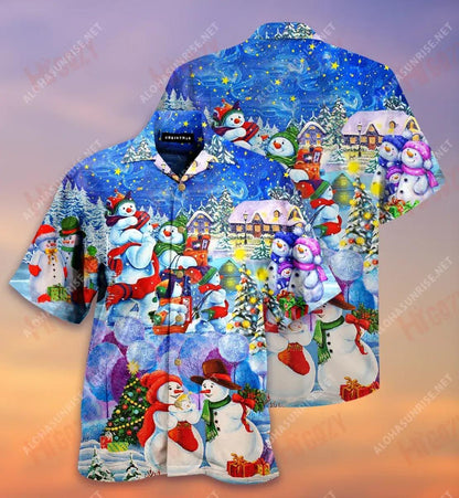 Am Nollag le Teacht le chéile an Teaghlaigh Léine Gearr Muinchille Caitheamh aimsire Caitheamh aimsire Léinte haváíais Léinte Grinn Haváise, Bronntanas Léine Haváís, Bronntanas Nollag