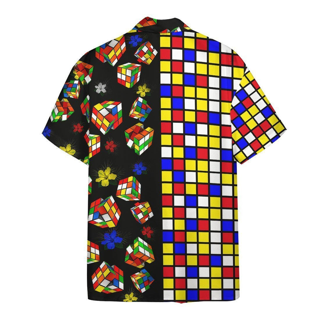 Game Rubik Artistic Background Design Hawaiian Shirt,Hawaiian Shirt Gift, Christmas Gift