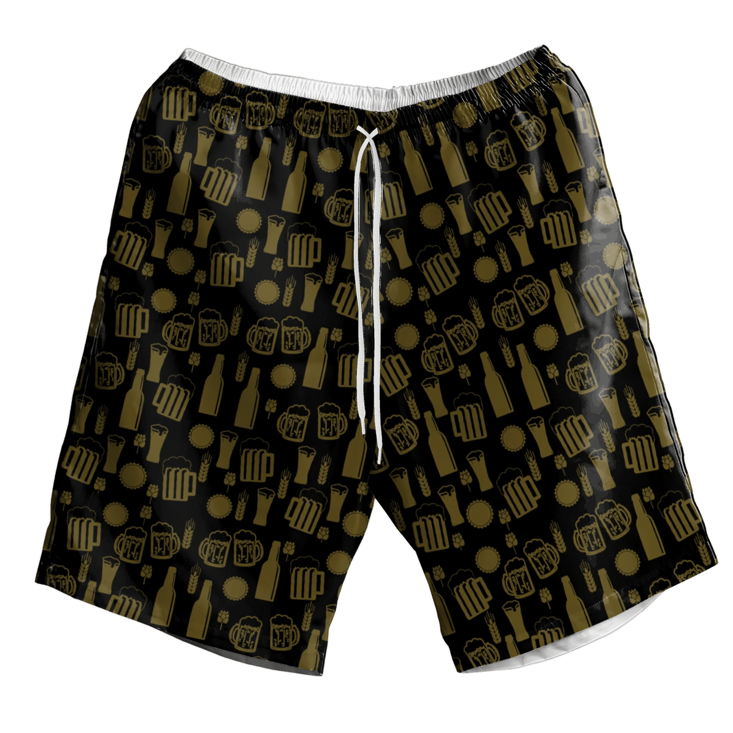 Beer Party Funny Elements Dark Theme Hawaiian Shirt, Hawaiian Shirt Gift, Christmas Gift