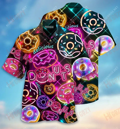 Déanann Donut Mo Bheatha Léine Gearr Muinchille Unisex Laethanta Saoire Léinte T Haváís Seanréalta Léine Haváís Patrún Léine Haváíais, Bronntanas Léine Haváíais, Bronntanas Nollag