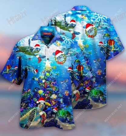 Teacht le chéile Teaghlaigh Turtar na Nollag Léine Gearr Muinchille Gearr Laethanta Saoire Léinte T Haváís Saincheaptha Patrún Léine Haváís, Bronntanas Léine Haváís, Bronntanas Nollag