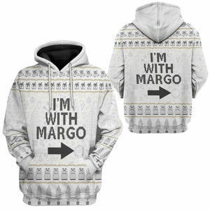 3D Im With Margo National Lampoon Christmas Vacation Ugly Sweater Custom Tshirt Hoodie Apparel