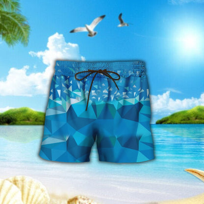 Swimming On Blue Crazy Ornamental Hawaiian Shirt And Shorts, Hawaiian Shirt Gift, Christmas Gift