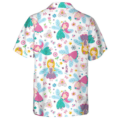 Theme Mystical Fairy Butterfly With Flowers Hawaiian Shirt,Hawaiian Shirt Gift, Christmas Gift